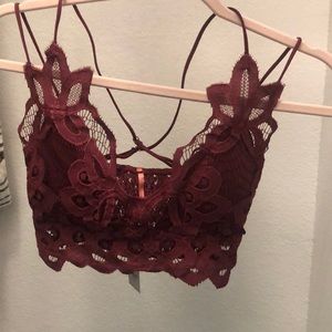 NWT Maroon lace bralette